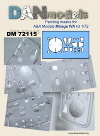 маска для модели самолета Мираж 4 (A&A )