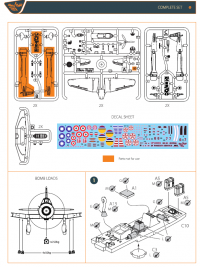 Самолет Ki-51 Sonia (2 шт. в наборе). ВВС иностранных государств. Starter kit