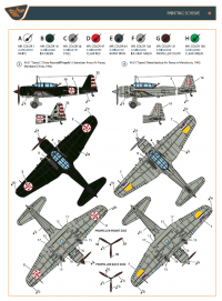 Самолет Ki-51 Sonia (2 шт. в наборе). ВВС иностранных государств. Starter kit