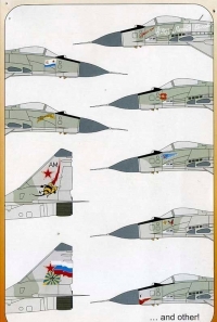 Декаль МиГ-29 Fulcrum A (9-12)