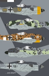 Декаль Focke-Wulf FW-190F-8 (малоизвестные схемы окраски)