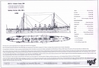 Американский крейсер CL-1 "Chester", 1908 г.