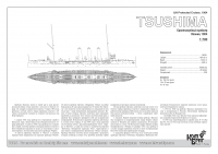 Японский крейсер первого ранга  "Tsushima", 1904