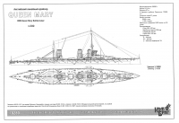 Английский линейный  крейсер "Queen Mary", 1916 г.