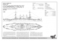 Американский броненосец BB-18 "Connecticut", 1906 г.