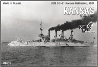 Американский броненосец BB-21 "Kansas", 1907 г.