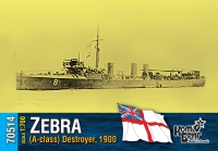 Английский миноносец "Zebra" (A-class), 1900 г.