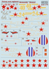 Декаль Victory aces regiment "Normandiy-N"