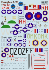 Декаль Douglas A-20 Havok