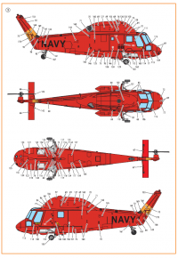 Декаль для вертолета UH-2/SH-2 Seasprite