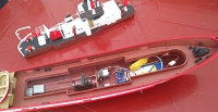 Портовый пожарный катер (с двигателями)