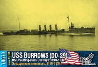 USS Paulding-class DD-29 Burrows, 1910-1919