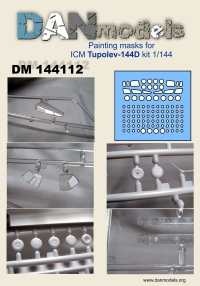 Маска для модели самолета Ту-144Д (ICM)