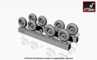 Boeing B-52 wheels, weighted