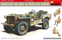 Британский джип BANTAM 40 BRC с экипажем