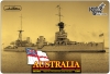 Австралийский линейный крейсер "Australia". По ватеринию.