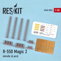 R-550 Magic-2 missile (4 шт.) (Mirage f.1, Mirage 2000, Mirage III, Rafale, Super Etendard)