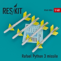Rafael Python 3 missile (4 шт.) (IAI Kfir, F-15C/I, F-16I, JF-17, MiG-211, Mirage F.1)
