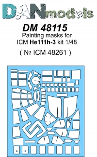 Маска для модели самолета He 111H-3