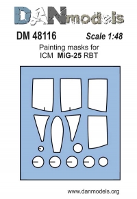 Маска для модели самолета МиГ-25 РБТ, РБ