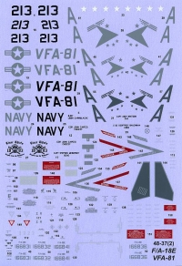 Декаль F/A-18E Super Hornet VFA-81 “Sunliners”