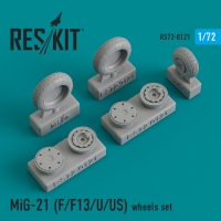 MiG-21 (F/F13/U/US) смоляные колеса