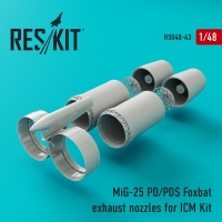 MiG-25 (P, PD, PDS) Foxbat сопла для набора ICM Kit