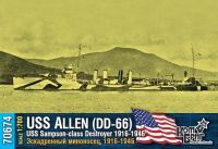 USS Sampson-class DD-66 Allen, 1917-1945